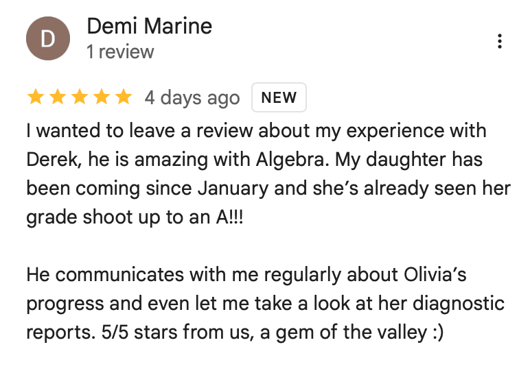 Google review from Demi Marine